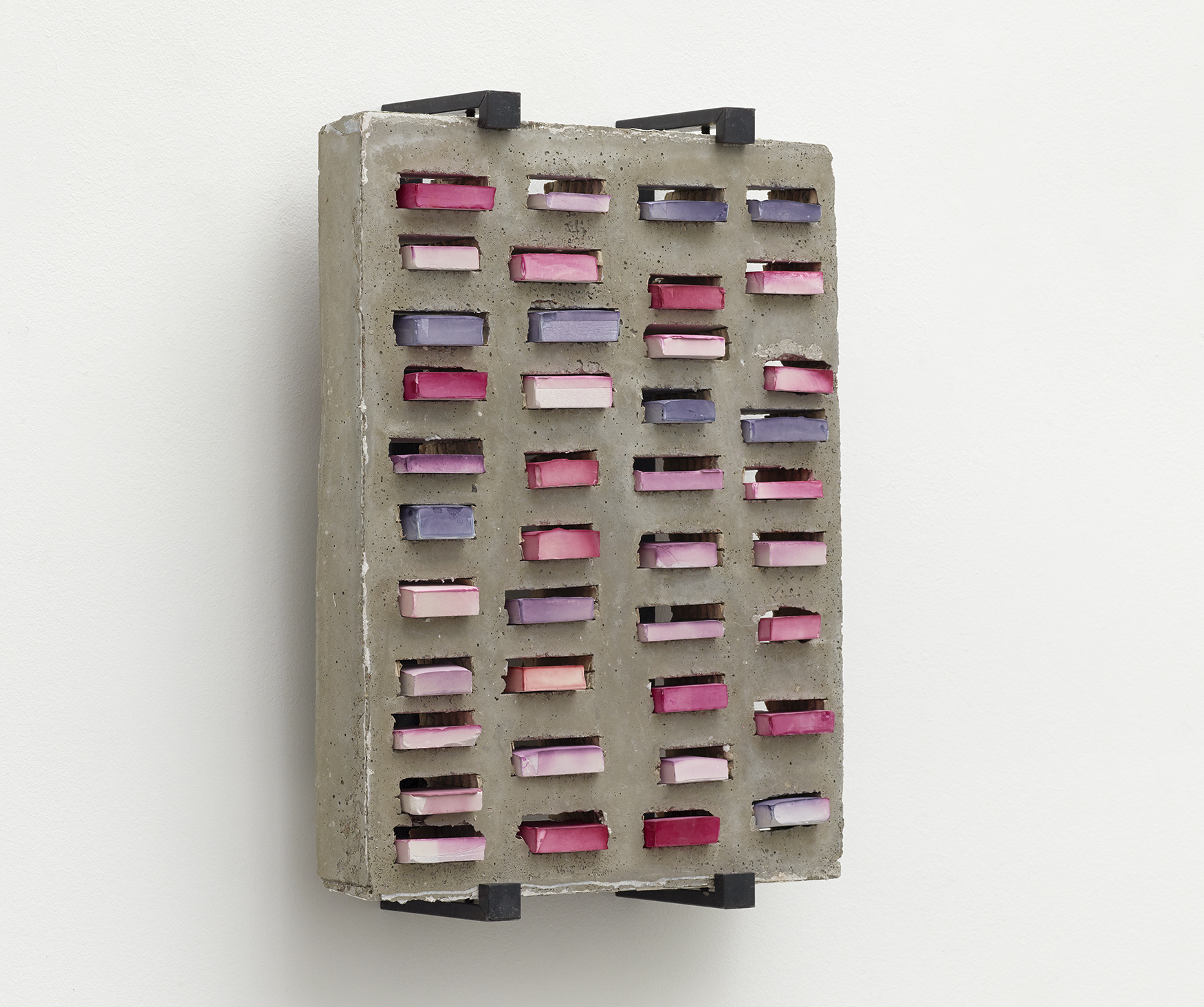 Tove Storch Untitled, 2020 Concrete, colored plaster, steel 49 x 36,5 x 11,5 cm (19,29 x 14,37 x 4,53 in) A certificate of authenticity signed by the artist must follow the work